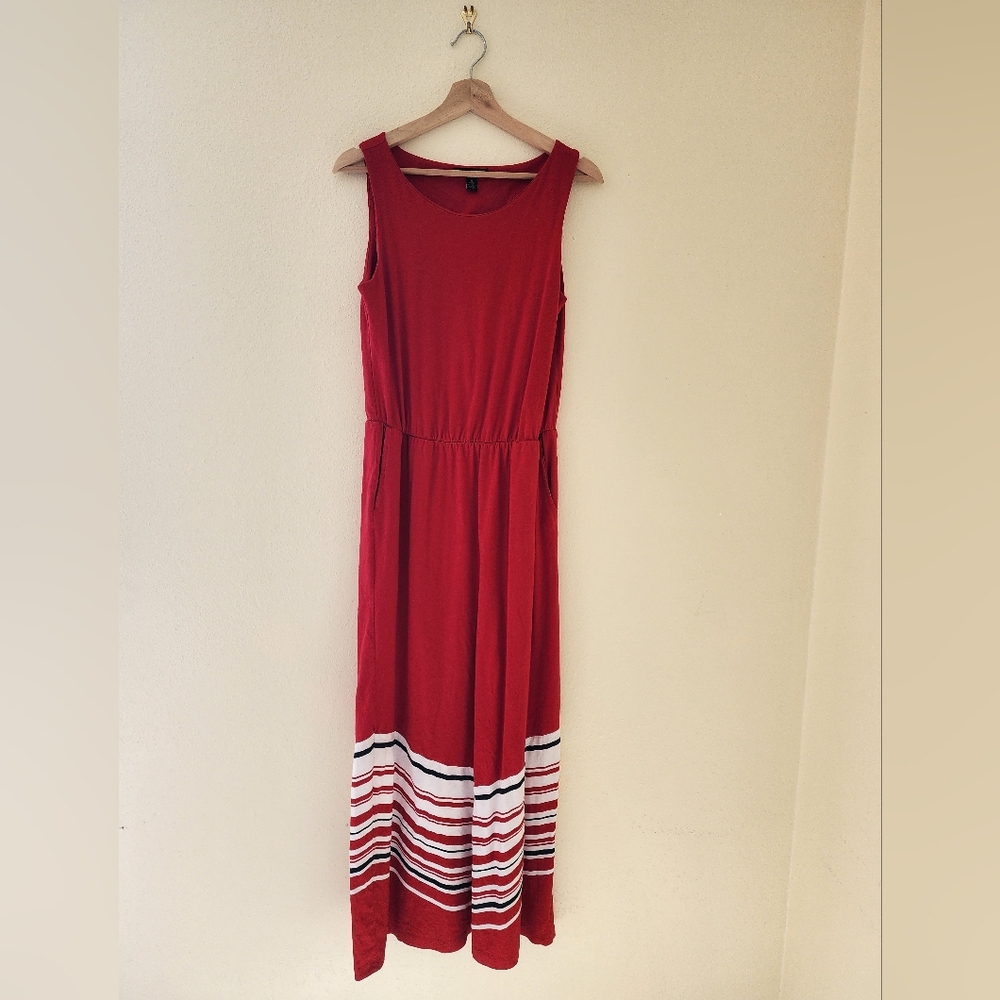 TOMMY HILFIGER - Sleeveless Midi Length Dress - Medium